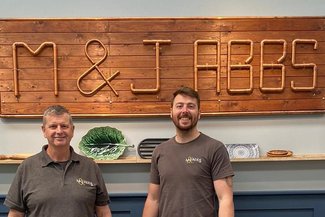 Martin and Jonny with Sign